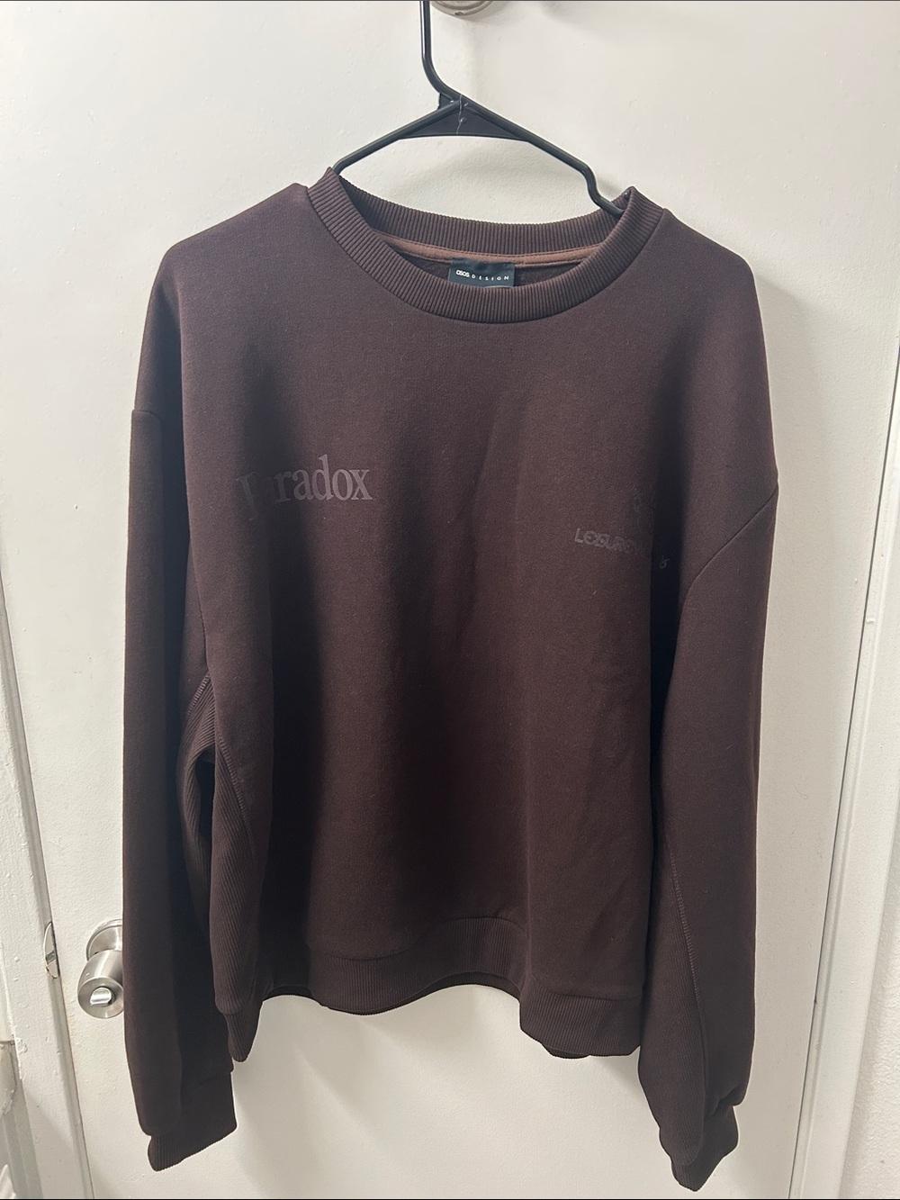ASOS Men's Chocolate Brown Crewneck Sweatshirt